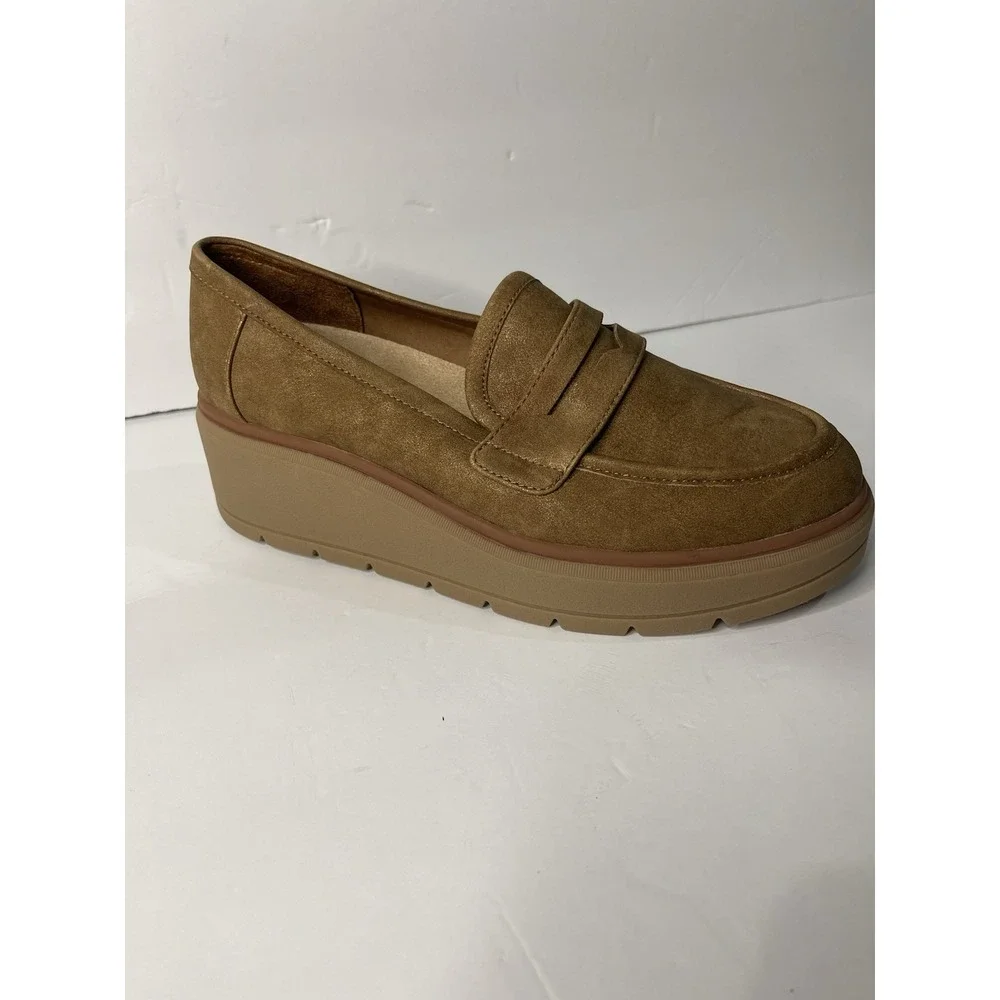 Dr. Scholl's Y2K‎ Chunky Women's Nice Day Max Loafer Platform Brown 9.5